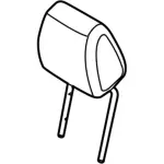 F1EZ58611A08SA - Body: Headrest for FORD Image