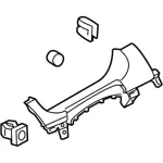 BT4Z78044D70AD - Body: Cluster Bezel for Ford: Edge Image