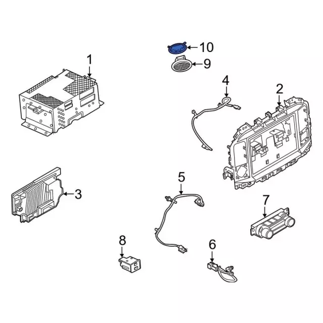 Microphone Mount Plate - Ford (MU5Z-9904082-A)