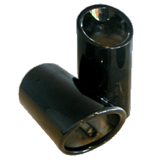 Exhaust Tips - Gloss Black - Audi (8K0-071-761-A)