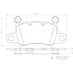 P65038N - : PRIME Ceramic Brake Pad Set for Brembo Image