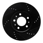 63353005R - : DFC Brake Rotor - Drilled and Slotted - Black for DYNAMIC FRICTION Image