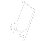 20697306009051 - Body: Armrest Base Side Cover for Mercedes-Benz Image