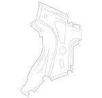 2136373900 - Side Walls: C-Pillar, Outer for Mercedes-Benz: E300, E350, E43 AMG Image