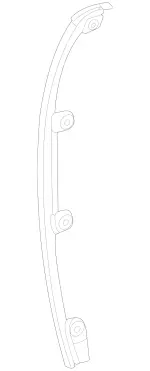 1677224600 - Front Doors: Cover Strip for Mercedes-Benz: GLE350, GLE450e, GLE580, GLS450, GLS580, GLS63 AMG, Maybach GLS600 Image