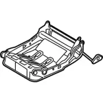 CK4Z9963161X - Body: Seat Frame for Ford: Transit-150, Transit-250, Transit-350, Transit-350 HD Image