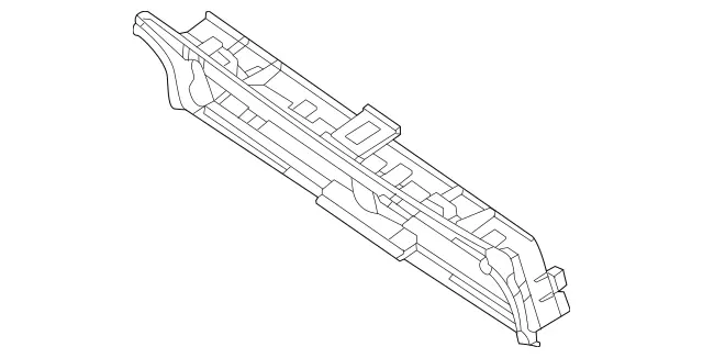 1675050600 - Radiator: Air Duct Segment for Mercedes-Benz: GLE350, GLE450, GLE450e, GLE53 AMG, GLE580, GLS450, GLS580, Maybach GLS600 Image image