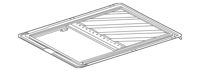 2027800329 - Electric Sliding/Lifting Roof: Frame for Mercedes-Benz: C220, C230, C280, C43 AMG Image image