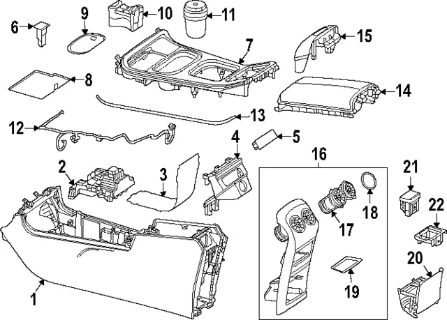247906420664 - Instrument Panel/Center Console/Linings: Interior Lamp for Mercedes-Benz: 180b, EQB 250+, EQB 300, EQB 350, GLA250, GLA35 AMG, GLA45 AMG, GLB250, GLB35 AMG Image