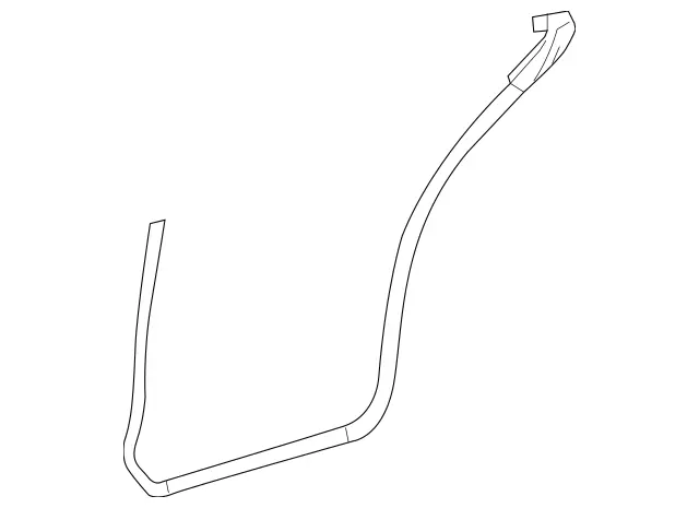 2197370230 - Body: Weatherstrip for Mercedes-Benz Image