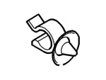 W708646S300 - Body: Jack Cover Clip for Ford: Transit Connect Image
