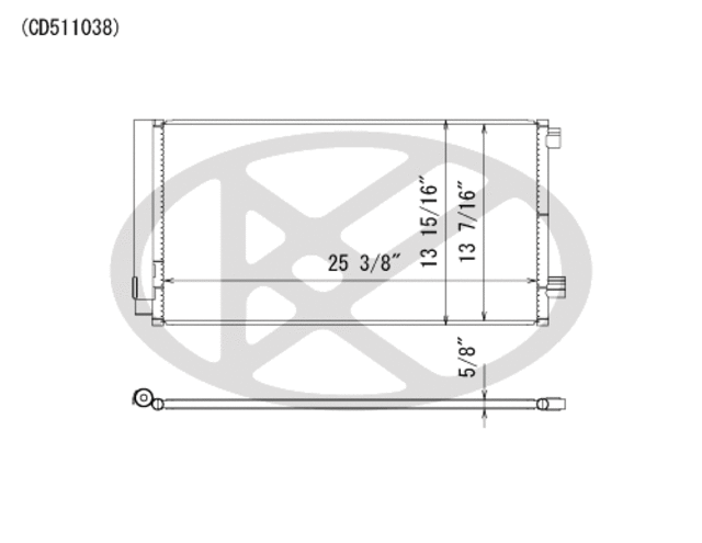 CD511038 - : Koyorad A/C Condenser for Koyo Image