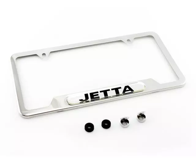 License Plate Frame - Jetta - Polished - Volkswagen (ZVW-355-011)