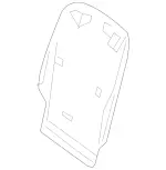 24691077009H68 - Body: Seat Back Panel for Mercedes-Benz Image
