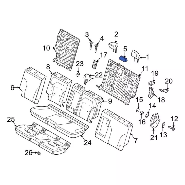 M1PZ78611A70AB - Electrical: Seat Belt Cover for Ford: Mustang Mach-E Image