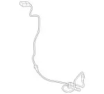 206905020064 - Electrical Equipment and Instruments: Rotational Speed Sensor for Mercedes-Benz: 300C, 300CD, C300, C43 AMG, C63 AMG S E Performance, CLE300, CLE450, CLE53 AMG, E350, GLC300, GLC350e, GLC43 AMG, GLC63 AMG S E Performance Image