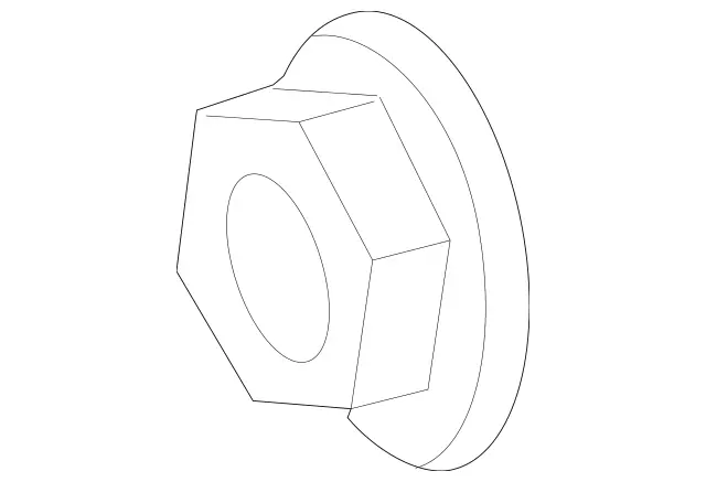 91302300500264 - Rear Axle: Nut for Mercedes-Benz: ML320, ML430, ML55 AMG Image