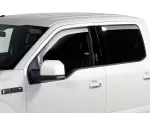 VFL3Z18246F - : Side Window Deflectors, Chrome, 4-Piece Set for Ford: E-350 Super Duty, E-450 Super Duty, F-150, F-250 Super Duty, F-350 Super Duty, F-450 Super Duty, F-550 Super Duty Image