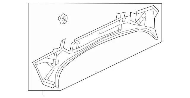 2536900100 - Rear-End Door: D-Pillar Cover for Mercedes-Benz: GLC300, GLC43 AMG, GLC63 AMG Image image