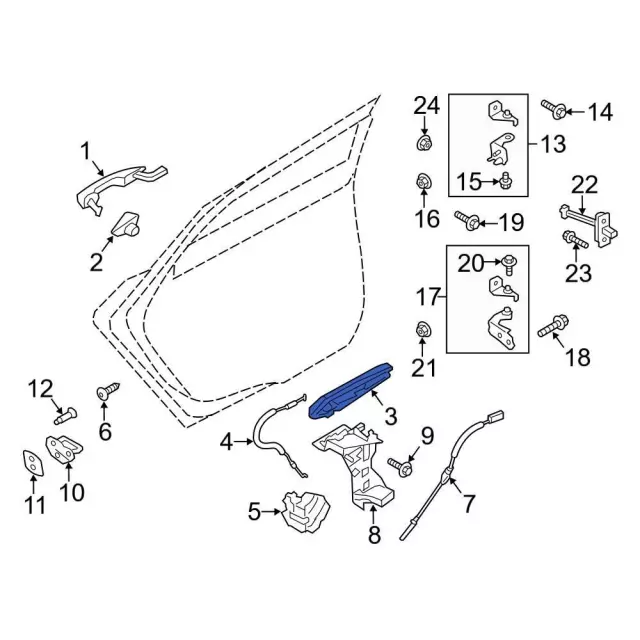 Handle Base - Ford (ES7Z-5426685-Y)