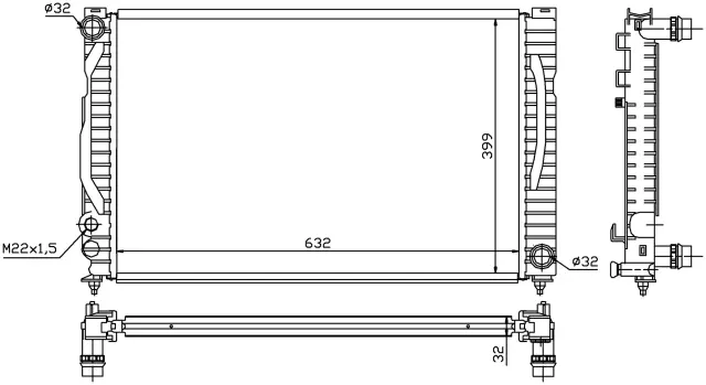 60497 - Cooling Systems: Nissens Radiator for NISSENS Image