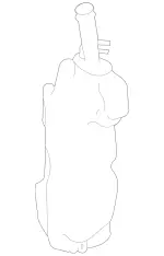 2518692220 - Windshield Washer, Emergency Equipmt: Liquid Reservoir for Mercedes-Benz Image