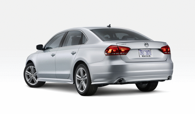 561071610GRU - : Rear Valance - Left Exit Exhaust (Primer) for Volkswagen: Passat Image