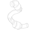 1674900605 - Exhaust System: Exhaust Gas Line, Front for Mercedes-Benz: GLE580, GLS580 Image