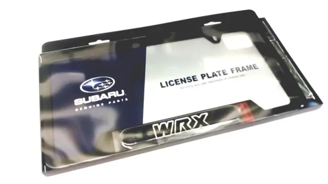 SOA342L125 - Exterior: License Plate Frame - Matte Black - WRX Logo for Subaru Image