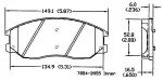 13050756 - : Disc Brake Pad Set for OmniParts Image