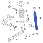6R3Z18125G - Suspension: Shock for Ford: Mustang Image