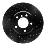 63331069R - : DFC Brake Rotor - Drilled and Slotted - Black for DYNAMIC FRICTION Image