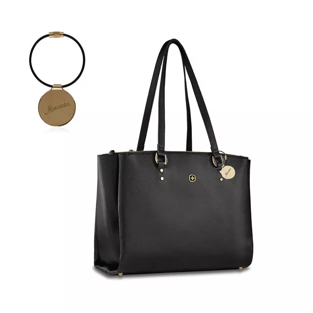 144532900 - : Mer Wenger Rosalyn Laptop Tote Black for Mercedes-Benz Image