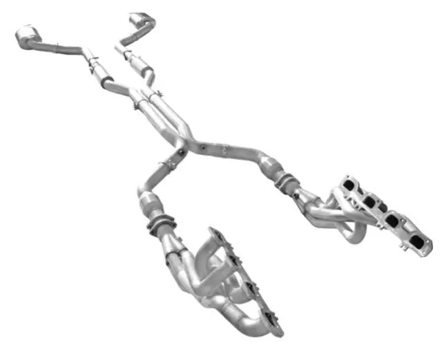 CHL6415178300FSWCEX004EX015 - : Challenger SRT8 1-7/8" x 3" Full System With Extension Harness - American Racing Headers for Licensed Image