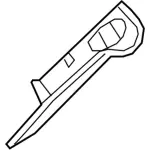 7A1Z7831011BB - Body: Rear Trim for Lincoln: MKX Image