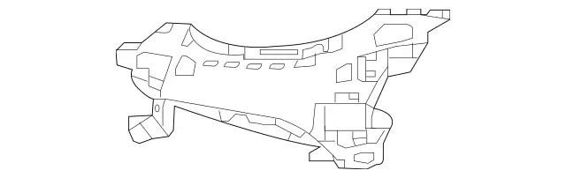2138852400 - Attachment Parts: Basic Carrier, Bumper for Mercedes-Benz: E300, E350, E400, E43 AMG, E450, E53 AMG, E63 AMG S Image image