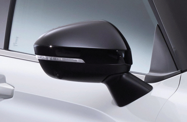 MZ315207 - Exterior: Mirror Covers, Black for Mitsubishi: Outlander, Outlander PHEV Image