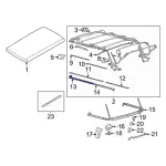M2DZ7854072A - Body: Front Weather-strip for Ford: Bronco Image