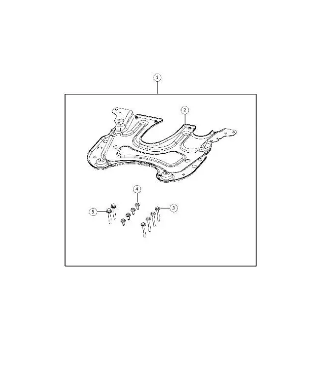 6508267AA - Front Suspension: Hex Head Bolt And Washer for Jeep: Cherokee, Commander, Grand Cherokee, Liberty, Wrangler Image