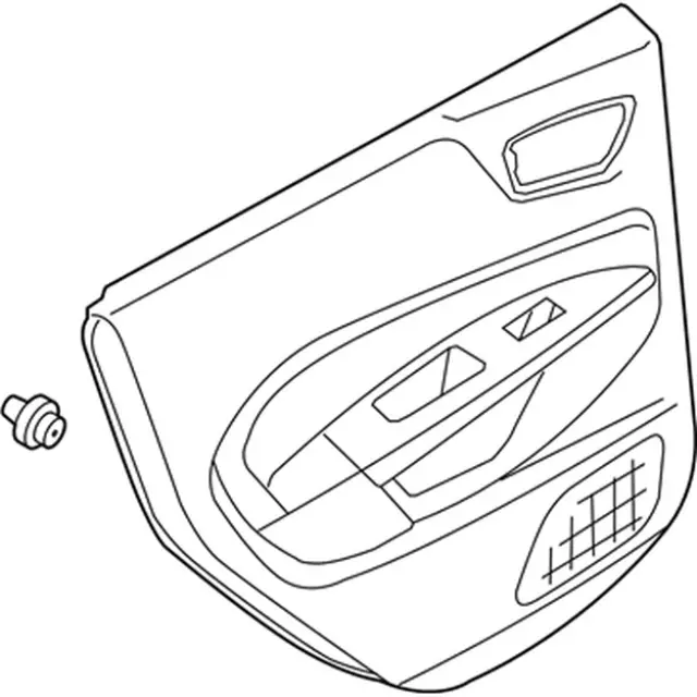 G2BZ5827406CH - Body: Door Trim Panel for Ford: Fiesta Image