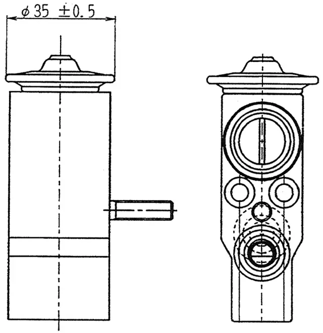 AVE89000P - Air Conditioning &amp; Heat: A/C Expansion Valve for Behr Image