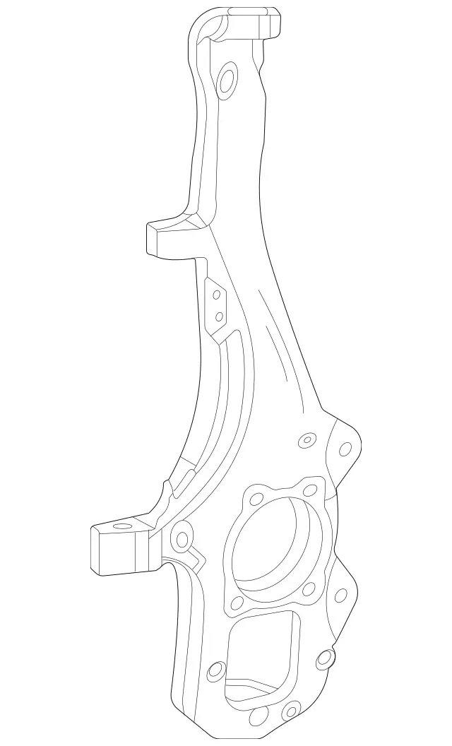 1673323600 - Front Axle: Steering Knuckle for Mercedes-Benz: GLE53 AMG, GLE63 AMG S, GLS450, GLS63 AMG Image image