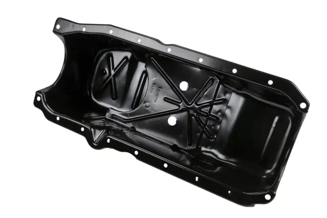 12557558 - Engine: Oil Pan for Cadillac: Brougham, Escalade | Chevrolet: Blazer, C/K Pickup, C1500, C2500, C3500, C3500HD, Camaro, Caprice, El Camino, Express 1500, Express 2500, Express 3500, G10, G20, G30, K1500 Pickup, K2500 Pickup, K3500 Pickup, K5 Blazer, Monte Carlo, P20, P30, R10, R20, R2500, R30, R3500, Suburban C10, Suburban C1500, Suburban C20, Suburban C2500, Suburban K10, Suburban K1500, Suburban K20, Suburban K2500, Suburban R10, Suburban R1500, Suburban R20, Suburban R2500, Suburban V10, Suburban V1500, Suburban V20, Suburban V2500, Tahoe, V10, V20, V30, V3500 | GMC: C1500 Pickup, C2500 Pickup, C3500 Pickup, C3500HD, Caballero, G1500, G2500, G3500, Jimmy, K1500 Pickup, K2500 Pickup, K3500 Pickup, P2500, P3500, R1500 Pickup, R2500 Pickup, R3500 Pickup, Savana 1500, Savana 2500, Savana 3500, Suburban C1500, Suburban C2500, Suburban K1500, Suburban K2500, Suburban R1500, Suburban R2500, V1500, V1500 Suburban, V2500, V2500 Suburban, V3500, Yukon | Pontiac: Bonneville, Firebird, Grand Prix, Parisienne Image