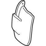 1L2Z16A550AAC - Body: Mud Guard for Ford: Explorer Image image