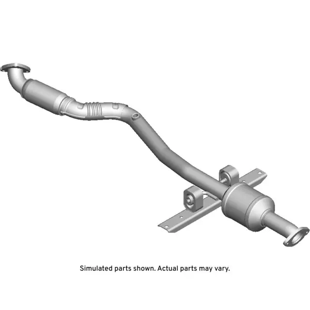 94529348 - : 3-Way Catalytic Converter with Pipes, Shield, Flange, Bracket, Insulator, and Nut for Chevrolet: Cruze, Cruze Limited Image