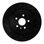 63347039L - : DFC Brake Rotor - Drilled and Slotted - Black for DYNAMIC FRICTION Image