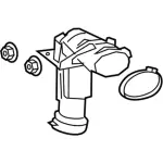 F2GZ9B659G - : 2015-2020 Ford - Engine Air Intake Hose for Ford: Edge, Fusion | Lincoln: MKZ Image