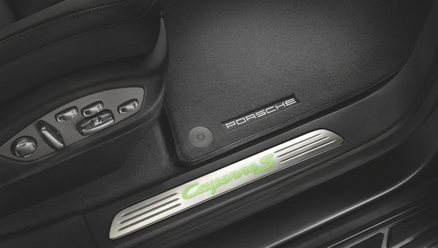 95804480015 - Exterior: 2016-2017 Porsche Cayenne - Door Entry Guards In Stainless Steel for Porsche: Cayenne Image