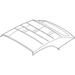 FR3Z7651916AC - Body: Headliner for Ford: Mustang Image