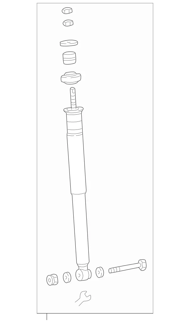 1703230600 - Springs, Suspension and Hydraulics: Shock Absorber for Mercedes-Benz: SLK230, SLK320 Image